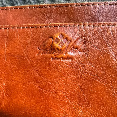 Patricia Nash Piedmont Laser Cut Sherpa Tan Italian Leather Wristlet