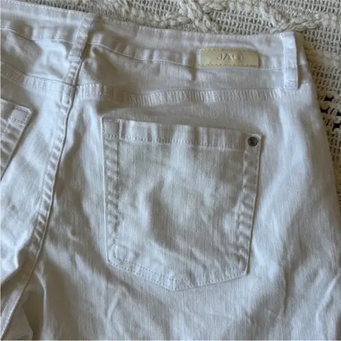 Jag jeans White Jean Shorts Girlfriend Relaxed Fit