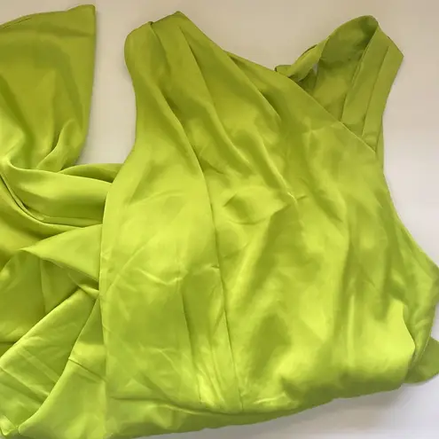 Donna Karan New York black label asymmetrical silky cocktail dress, size 8