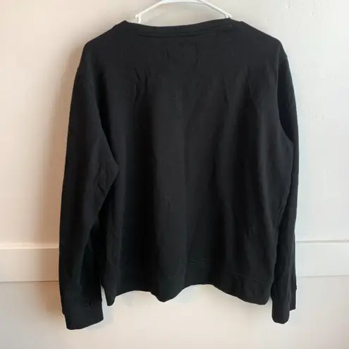 Victoria Sport Victoria's Sport Black & Pink Logo Pullover Sweatshirt