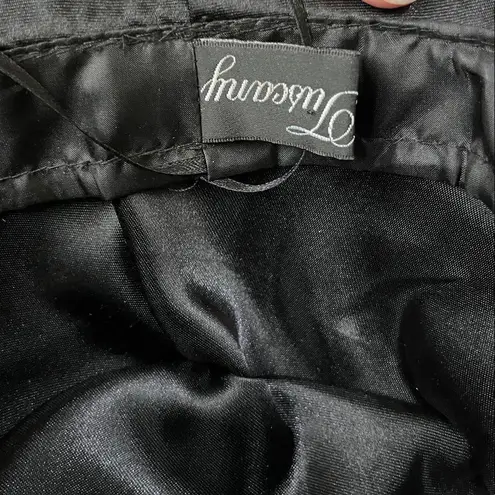 Vintage Tuscany Fine Millinery Black Church Derby Hat