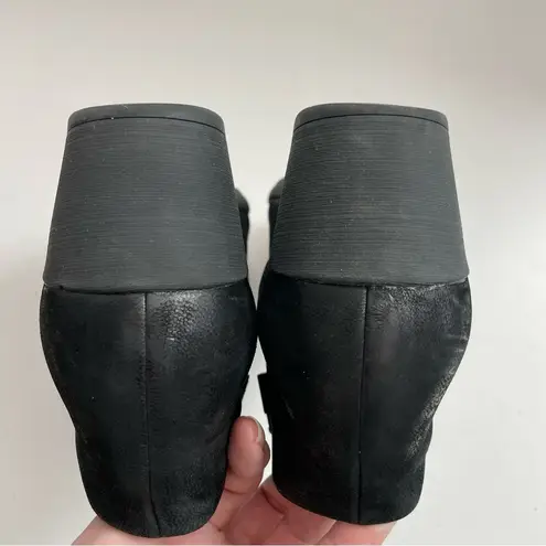 Dansko Bootie Boots Raina Heel Comfort Zipper Leather Burnished Distressed Black