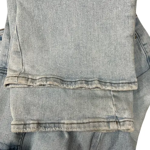 VERVET 90s Vintage Straight Leg Cargo Jeans Light Wash Size 27 Blue