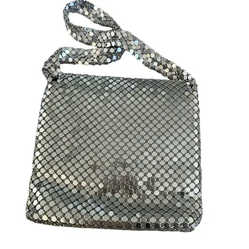 MESH Chain Silver Cocktail Disco Shoulder Bag