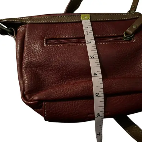 BOC Vintage Burgundy Shoulder Bag Women’s Pebbled Leather Casual Red