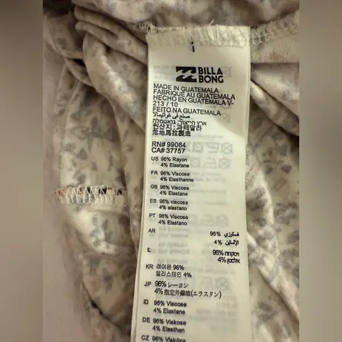 Billabong  Share Joy Sleeveless Body Con Midi Dress Small Cream Brown - Image 5