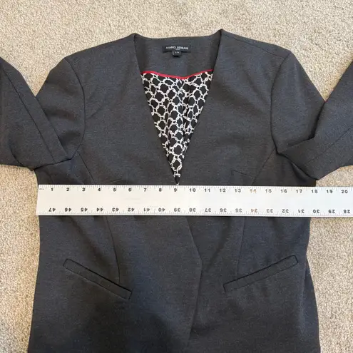 Mario Serrani large open front asymmetrical jacket blazer C1 2375