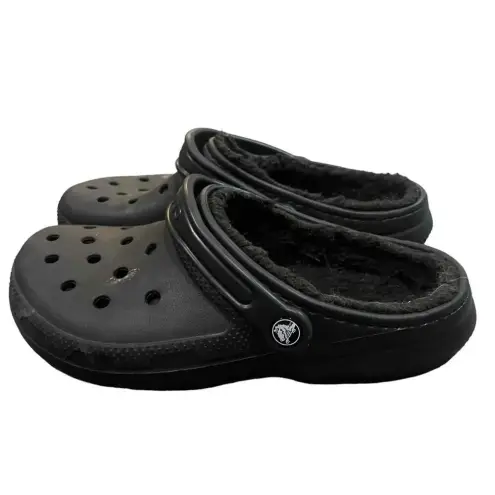 Crocs  Closed-Toe‎ Strap Fleece Lining Clogs Size Men's 8 / Women's 10 - Image 3