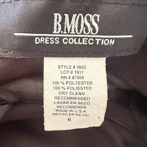 Vintage BMoss Dress Black Midi Halter Dress 6 Babydoll Y2K Whimsigoth Goth Hoco