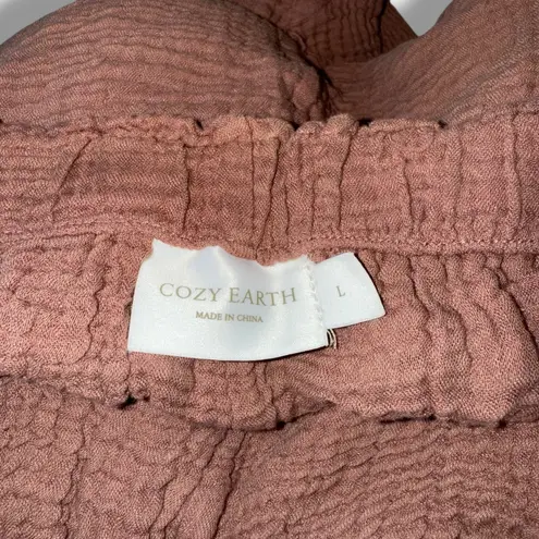Cozy Earth Gauze Lounge Shorts Size L Pink Size L