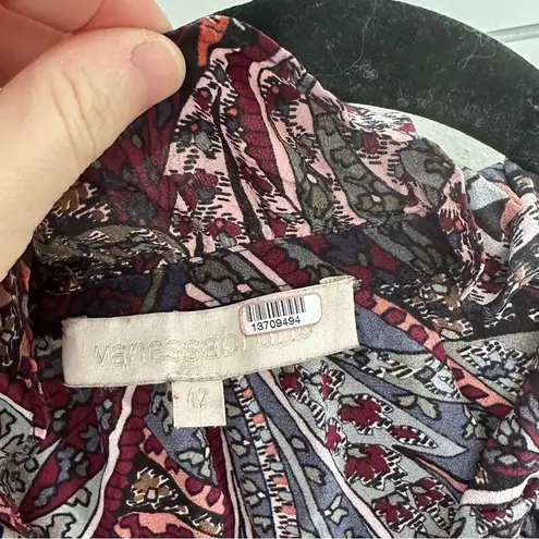 Vanessa Bruno Women’s 42/10 Pryska Ruffled Paisley Dress Flawed