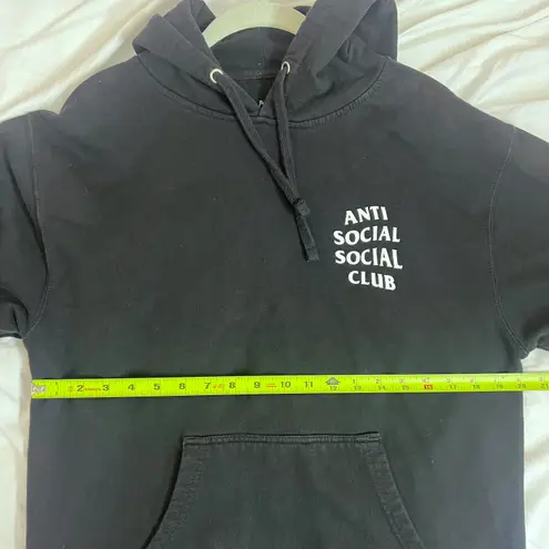 Anti Social Social Club Black Hoodie Size Medium Unisex Streetwear Sweatshirt