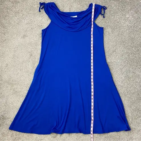 David Meister  Jersey Knit Dress Blue L