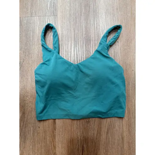 OFFLINE by Aerie Teal Ribbed Sports Bra Crop Tank Top Women's S P Green Size undefined