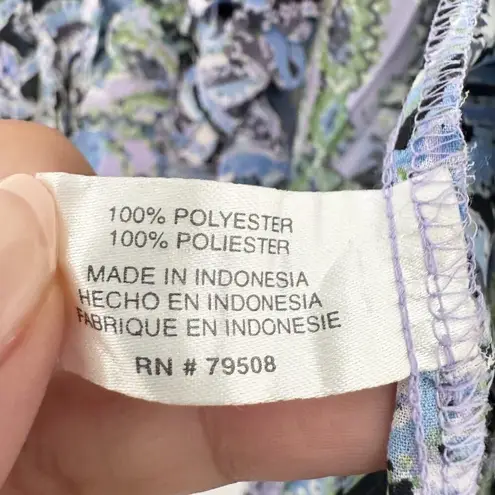 Violet+Claire Y2K Mesh Flare Sleeve Blouse Top 90s Fairy Indie Blue Size Large