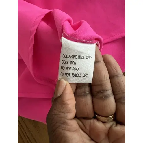 Women’s Pink & White Black Chevron Stripe Sleeveless Dress Size 8 Light weight