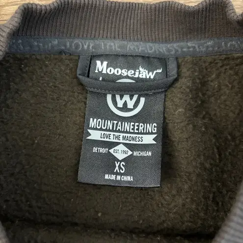 Moosejaw Long Weekend Stripe Crew Neck Sweatshirt Unisex Brown