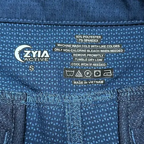 Zyia Active Blue Trail Hiking Casual Stretch Shorts Size Small