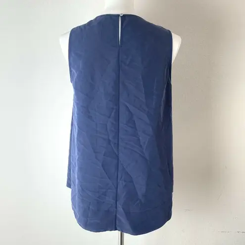 Tommy Bahama  Blue Solid Sleeveless Blouse