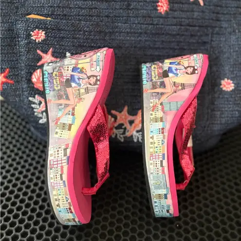 Nicole Lee Pink wedge Sandals