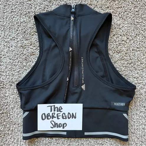 TRUEPACE HEAT RDY RUNNING HIGH NECK ZIP CROP TOP WOMENS SIZE SMALL BLACK NEW