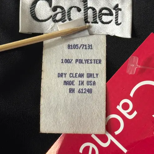 Vintage Cachet Skirt Womens 6 Black Fringe Asymmetrical 90s Y2K Goth Whimsigoth