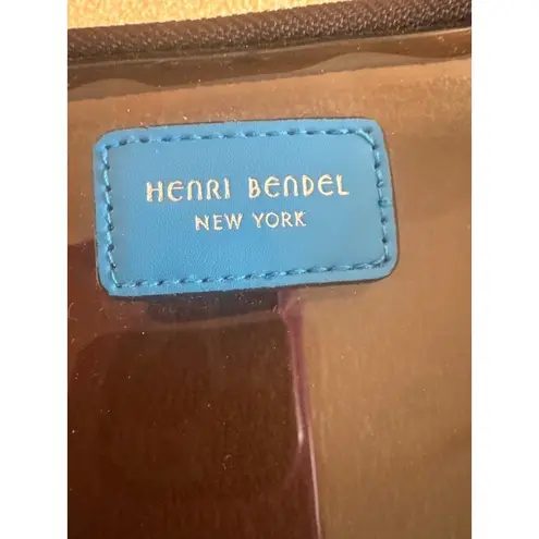 Henri Bendel New York Transparent Travel Pouch Wrist Strap 5.5” VGUC