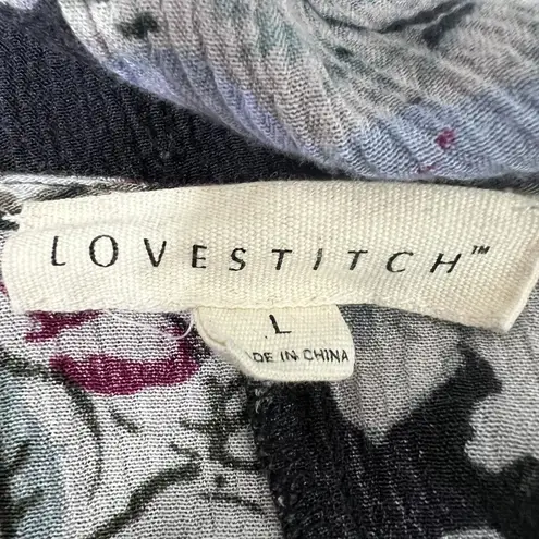 Lovestitch Bell Sleeve Bohemian Cottagecore Twist Front Coquette Womens Top Sz L