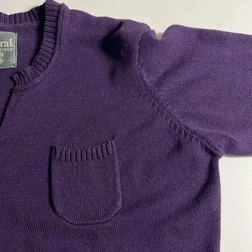 Natural Reflections Knit sweater XL sweater pocket ribbed hem cotton blend fall