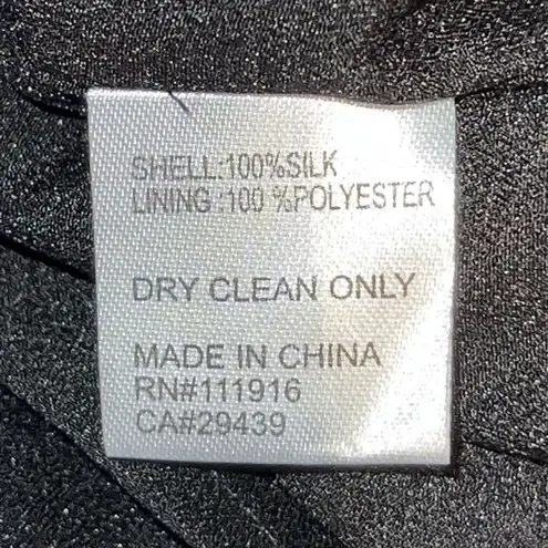 Yumi Kim Silk Ruffle Black Off The Shoulder Dress Style DR-9826 Women Size Small