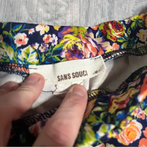 Sans Souci Floral Blue Mini Skirt; Medium women’s