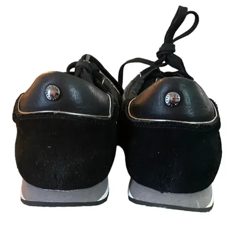 Michael Kors  Black Quilted Leather Sneakers Size 9.5