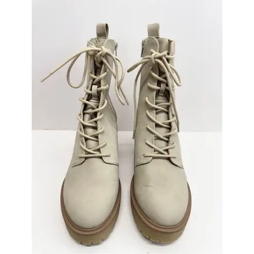 Dv by Dolce Vita Boots Size 8.5 Bone Lace Up Chunky Block Heel