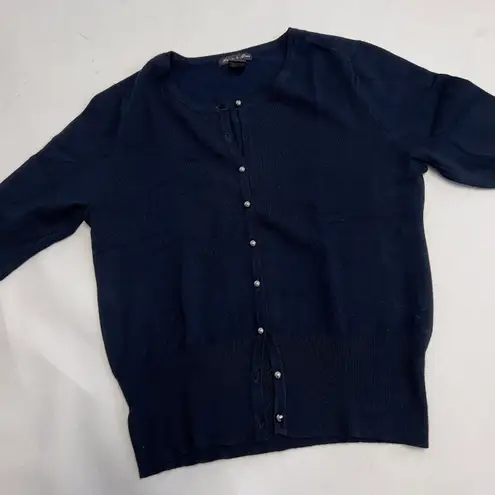 Audrey & Grace Short Sleeves Buttoned Cardigan Sweater NWOT