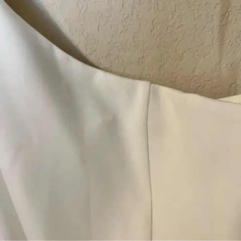 NWT Mare Mare Caliz One Shoulder White Lace Up Dress