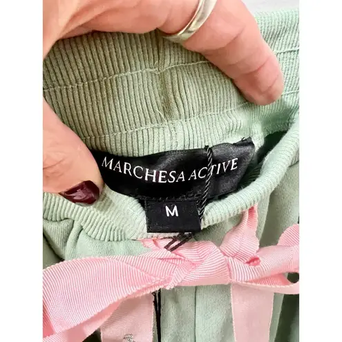 NWT Marchesa Active Remy Long Sleeve Hoodie & Jogger Pants Set Sage Women Size M Green Size M