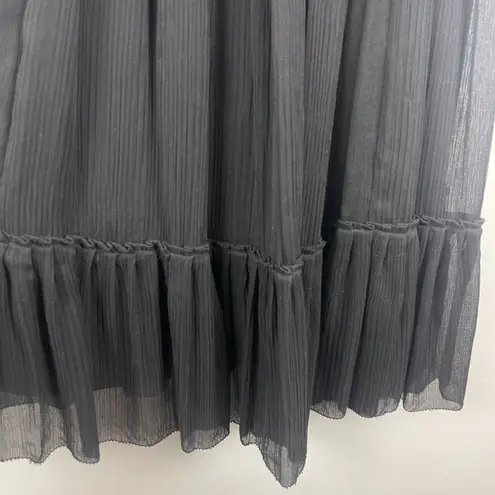 3.1 Phillip Lim Womens Silk Dress Size 0 Black Cream Embellished Flowy Cocktail