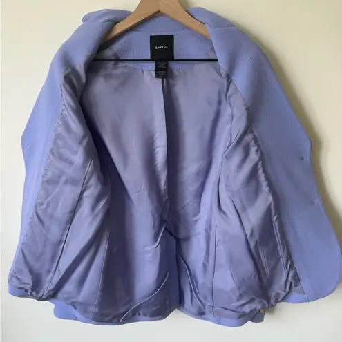 NWT Smythe Portrait Neck Blazer Lilac Size 6 Gold