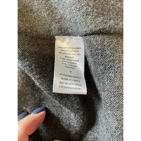 Democracy Womens Cardigan Size M blue long open front buttons on sleeves pockets