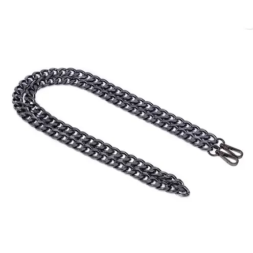 Gunmetal Chunky Chainlink Crossbody Purse Strap NWOT Gray