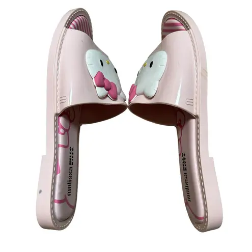Melissa x Hello Kitty Pink Slide Sandals Women's Size 9 US Collab Sanrio Kawaii