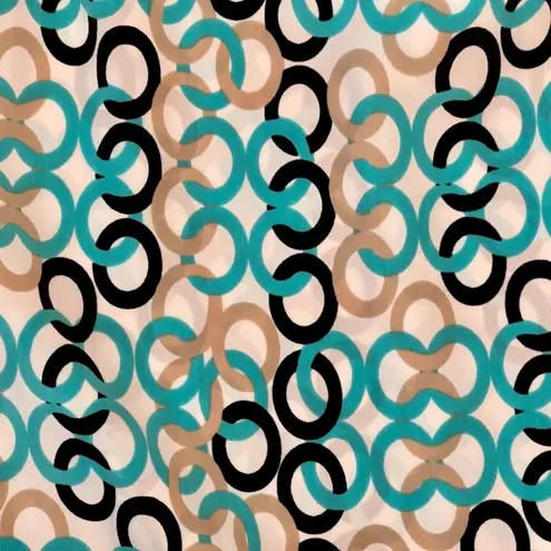 Dana Buchman | Sleeveless Chain Print Blouse | Large