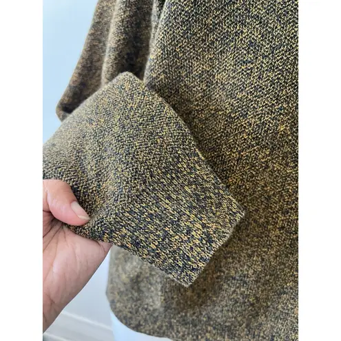 COS Green Sweater M Linen Blend Chunky Crew Nature Forest Outdoors Capsule