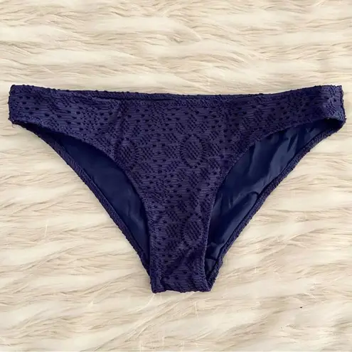 H&M  Blue Navy Purple Lace Crochet Bikini Bottoms Sz 6
