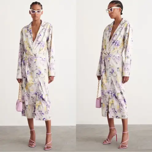 Off-White NWT  by Virgil Abloh Chine Satin Twist Long Dress