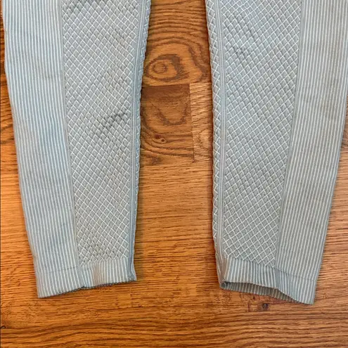 Bailey 44 Sport Textured Zip Jacket & High-Rise Leggings Set blue gray Size L