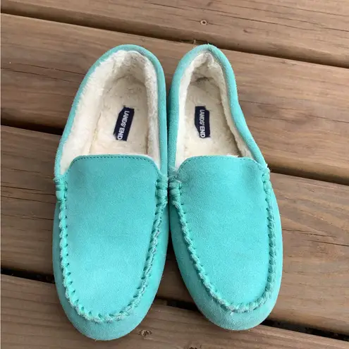 Pretty and comfy LAND’S END loafers 🌸 Blue Size 8