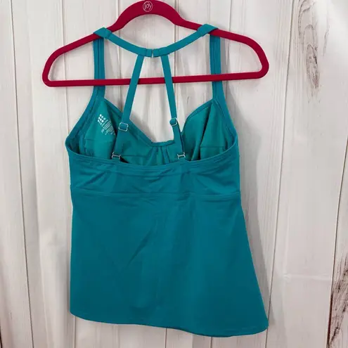 Title Nine Women’s 36D Blue Tankini Swim Top