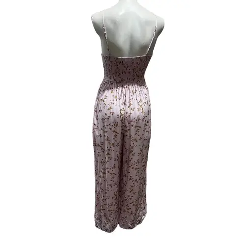 Street Level Society Women's Pink Floral Cami Jumpsuit M Wide