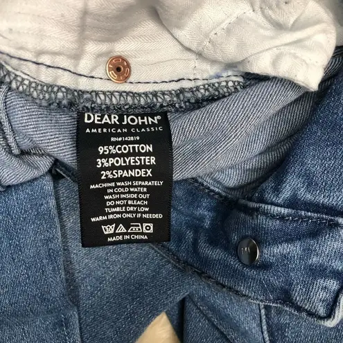 Dear John  patchwork denim crop jeans size 28